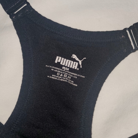 Puma Sports Bra - Black - Medium - Picture 4 of 4